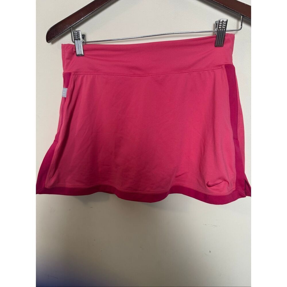 NIKE Border Tennis Skort Fireberry Pink Size Small Athletic Tenniscore Activewea